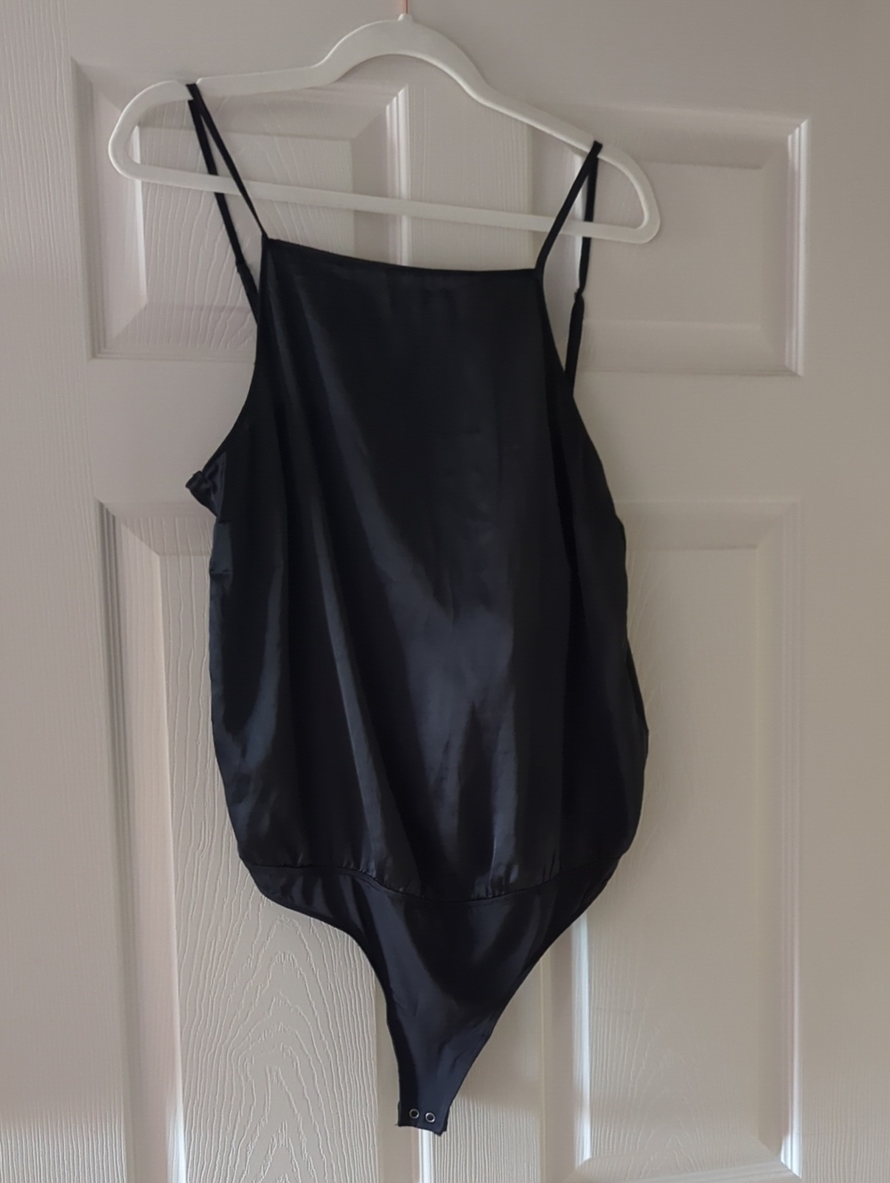 Abercrombie & Fitch Black Sleeveless Bodysuit with Spaghetti Straps